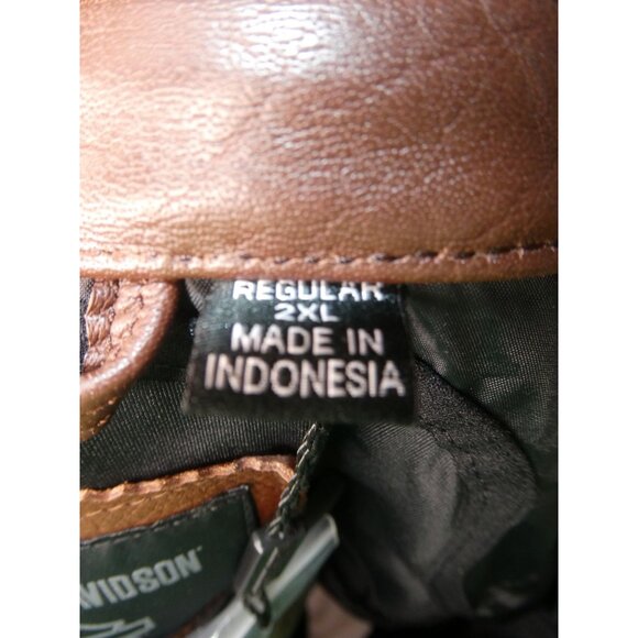 NWT AUTHENTIC Harley-Davidson Men's Portage Midweight Leather Jacket - Brown - Picture 12 of 12